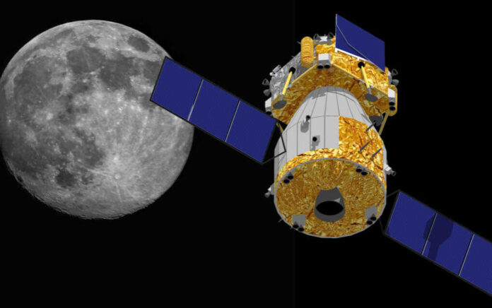 1862533084 featured image Spacecraft orbiting near the moon in space