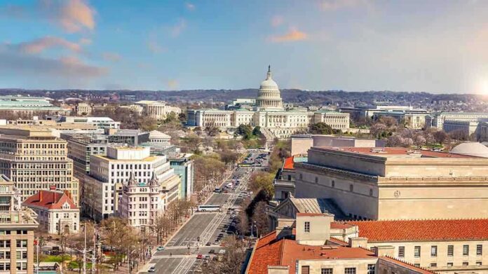 1860349288 featured image Washington, D.C. skyline with Capitol Building in background.