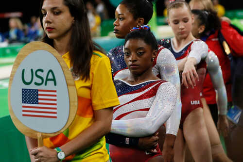 shutterstock_2018151131.jpg featured image USA gymnasts waiting in line at an event.