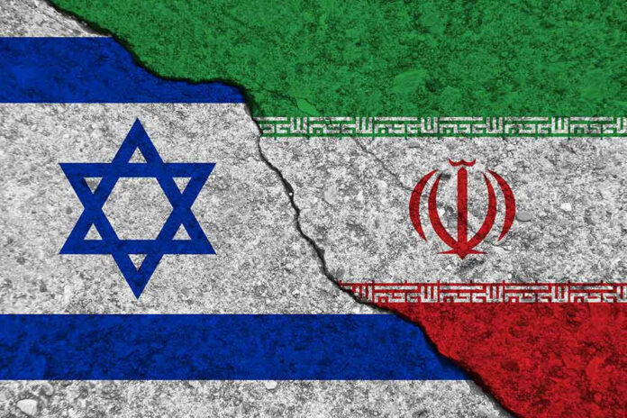 1607854726 Israeli and Iranian flags divided by a cracked line