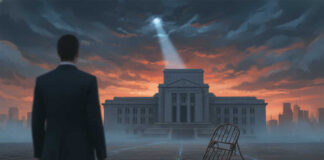 Create a featured image for the article titled: DOJ TARGETS Fed Chair — Unprecedented Probe! Requirements: - NO text, word