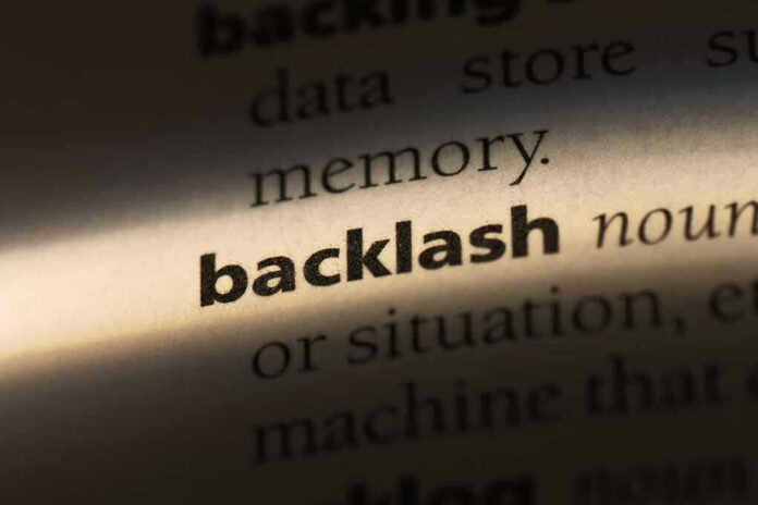 Highlighted word backlash in a dictionary page.