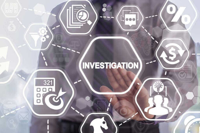 691976461-1 Investigation with various related icons and diagrams.