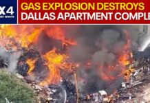 Explosion and fire destroys Dallas apartments