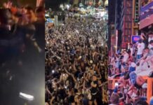 Knicks End 53-Year Title Drought as NYC Celebrates Championship Knicks fans going crazy after winning NBA Finals & Batman pulls up 😂