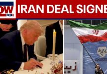 Trump Iran Deal Sparks Bipartisan Over Early Concessions NEW VIDEO: Trump signs US-Iran agreement while in France