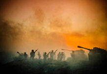 One Wrong-Way Drive. One Fallen Trooper Soldiers and tanks in the foggy battlefield.