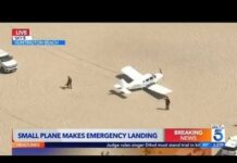 Small plane makes emergency landing on Huntington Beach