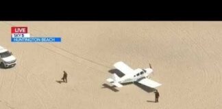 Small plane makes emergency landing on Huntington Beach