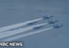 Record Armada:America’s 250th Fleet Draws Millions Blue Angels fly over New York Harbor as part of Sail4th 250