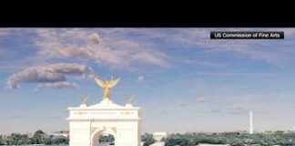 President Trump's proposed arch raises concerns over exceeded high limits