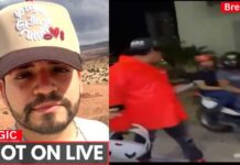 Motorcycle Hitmen Crash The Stream Cesar Gastelum Mexican Influener Shot Dead During Live Stream in Sinaloa