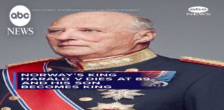 Norway’s King Harald V dies at 89 and his son becomes king