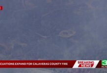 California Wildfire Explodes to 3,800 Acres LIVE | LiveCopter 3 shows Gann Fire smoke in Calaveras County