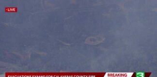 LIVE | LiveCopter 3 shows Gann Fire smoke in Calaveras County