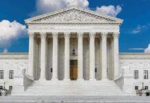 United States Supreme Court building with classical columns