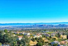 Earthquake “Swarm” – 90 Microquakes in ONE Day! Suburban neighborhood with mountains in the distance