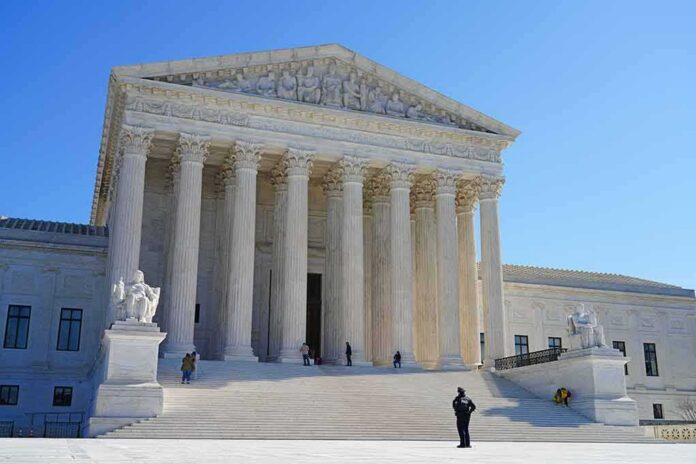 Supreme Court building with grand columns and steps