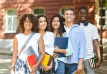 Young Workers Are Turning Away From College Group of students standing outdoors with notebooks