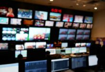 America’s Nuclear Legacy Is Being Rebuilt for AI control room with multiple screens and monitors