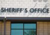 sheriff's office building exterior sign