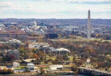 Historic D.C. Views at Risk Over Trump Arch Plan Washington Monument and U.S. Capitol across the National Mall