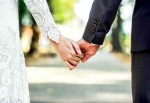 60 Minutes Bombshell: Grief, Then A Startling Turn Bride and groom holding hands outdoors