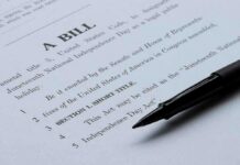 Plan to Close Education Department Faces Pushback Bill document with black pen on paper