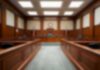 Republicans Warn Execution Broadcast Could Aid Terrorists Empty courtroom with wooden benches and judge's bench