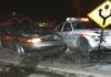Dallas DUI Sentence Includes Annual Jail Stays A damaged car and a police vehicle involved in a nighttime accident